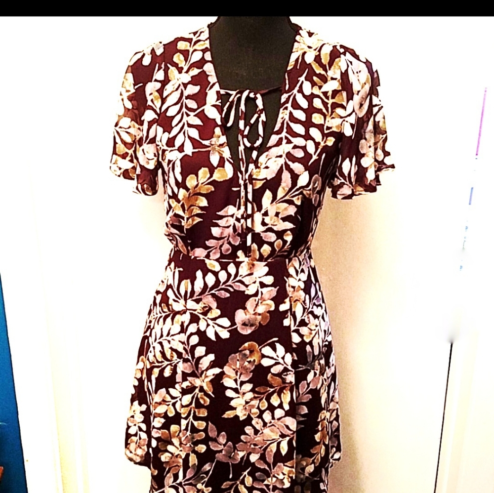 Floral Print Dress/Tunic Top